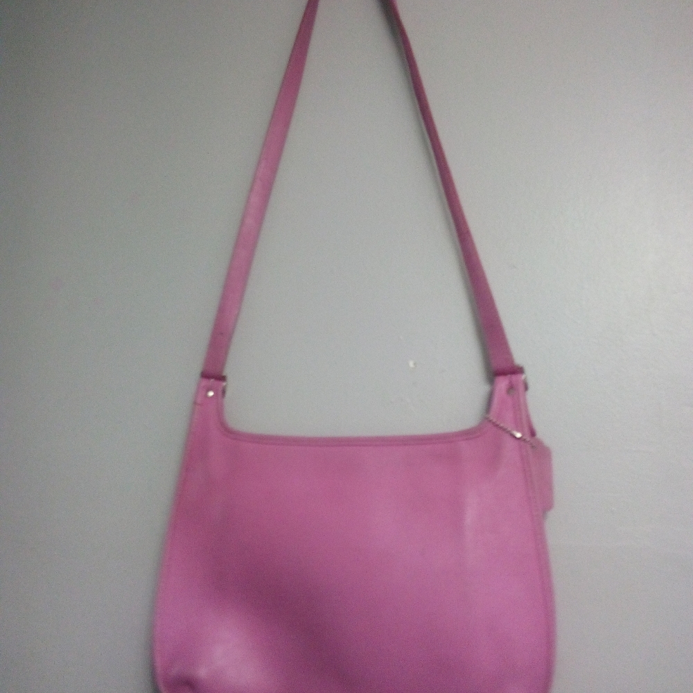 Coach RARE vintage legacy crossbody leather satchel bag pink VGC Y2K - Picture 7 of 10